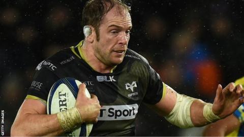 Alun Wyn Jones is to be brought in for his Ospreys return