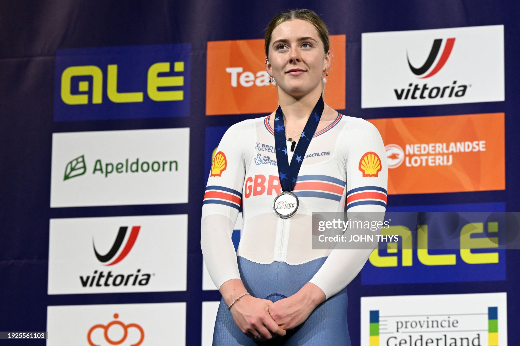 Emma Finucane GB cycling silver medal